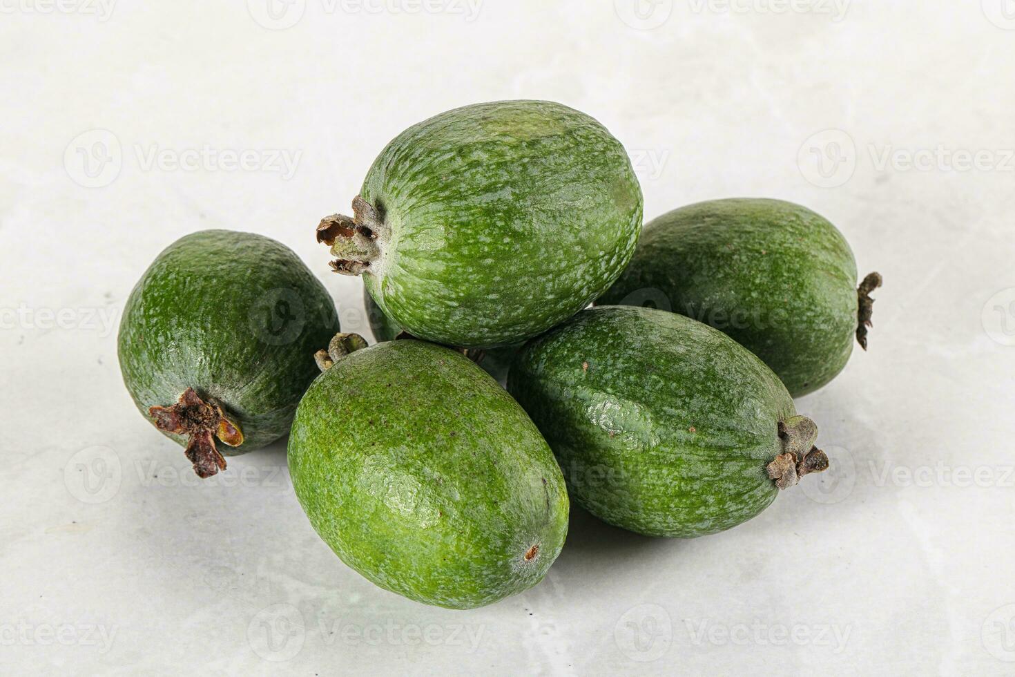 Fresh sweet juicy ripe feijoa photo