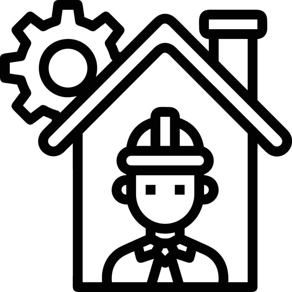 Home outline icon symbol vector image. Illustration of the house real estate graphic property design image