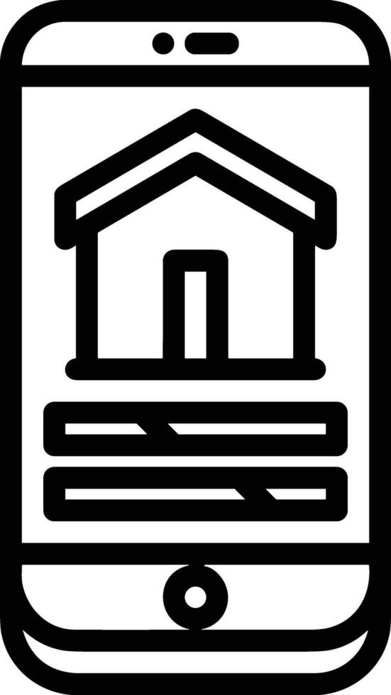 Home outline icon symbol vector image. Illustration of the house real estate graphic property design image