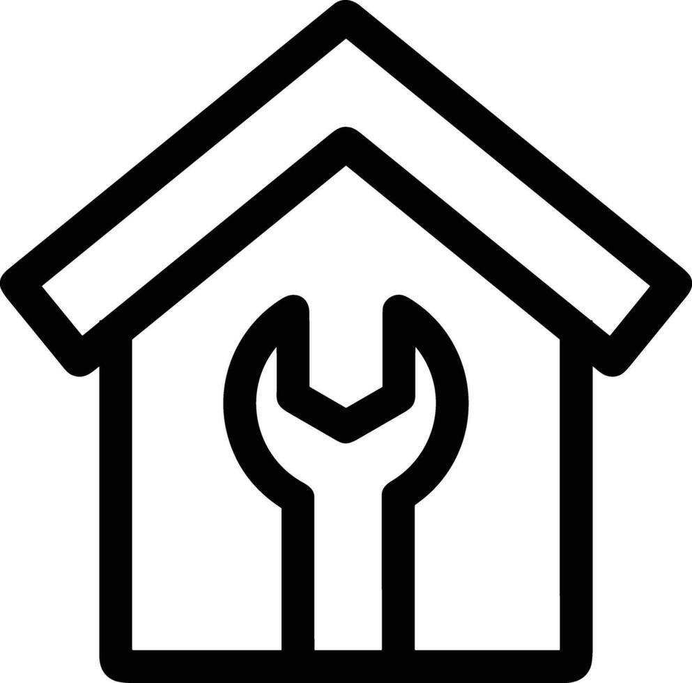 Home outline icon symbol vector image. Illustration of the house real estate graphic property design image