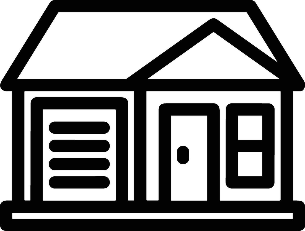 Home outline icon symbol vector image. Illustration of the house real estate graphic property design image