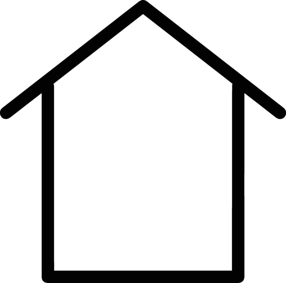 Home outline icon symbol vector image. Illustration of the house real estate graphic property design image