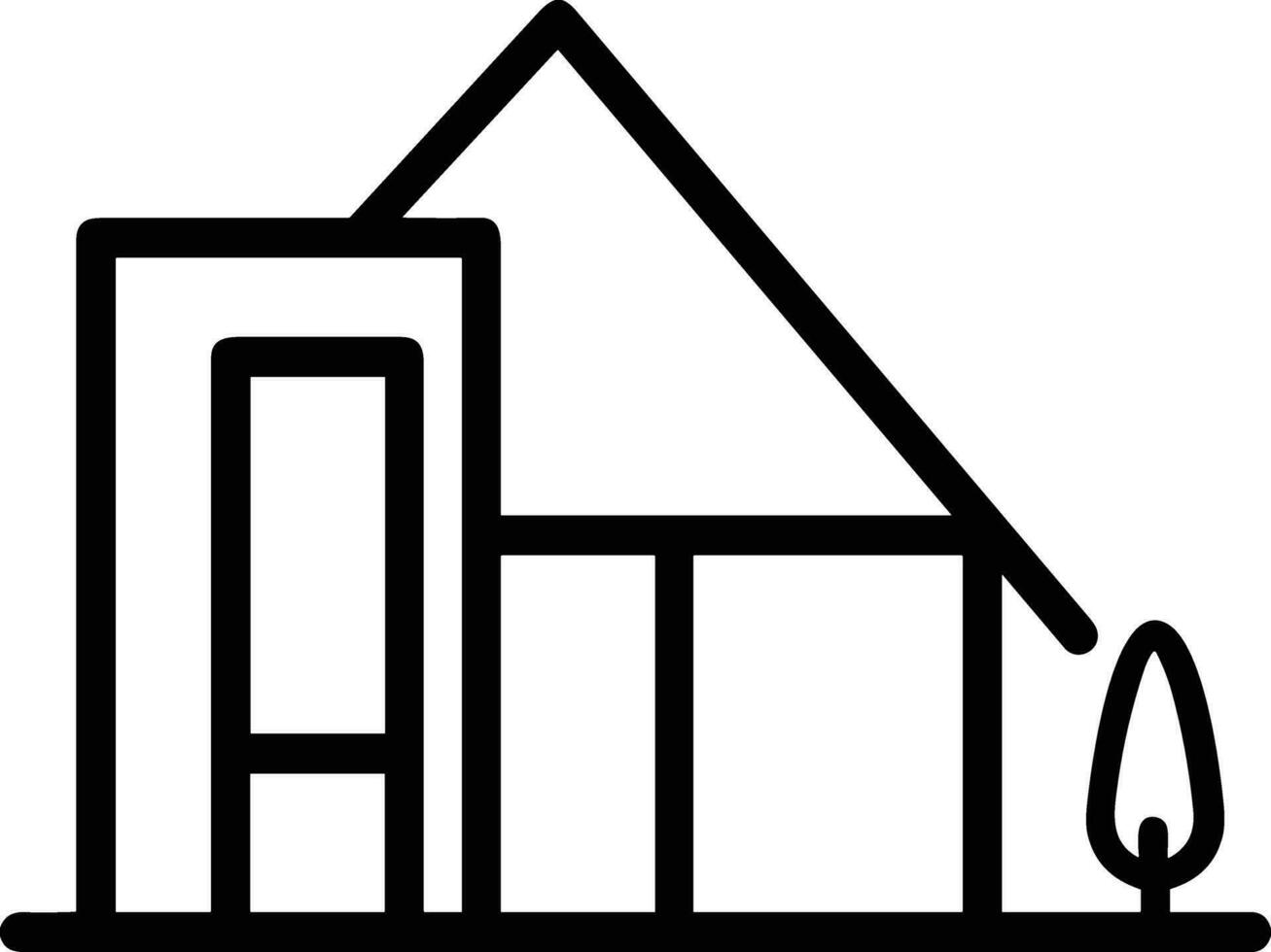 Home outline icon symbol vector image. Illustration of the house real estate graphic property design image