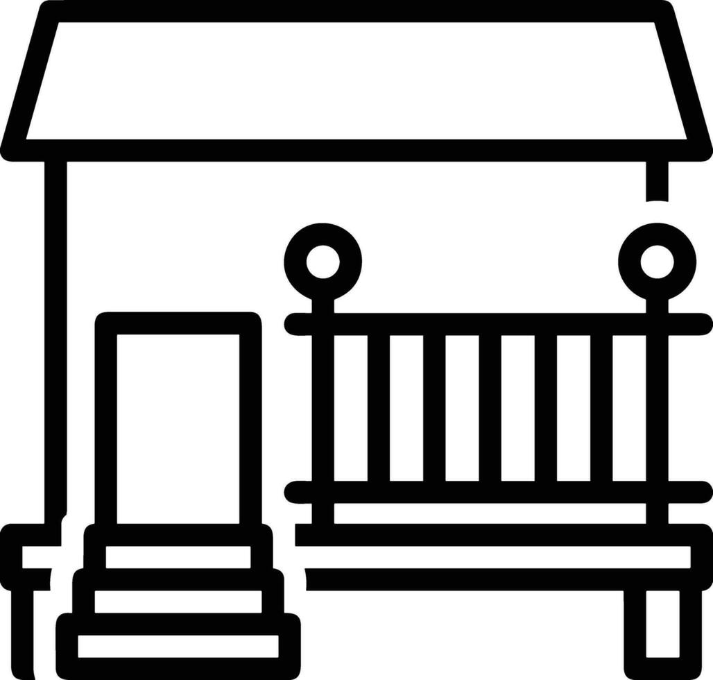 Home outline icon symbol vector image. Illustration of the house real estate graphic property design image