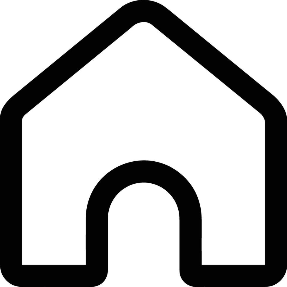 Home outline icon symbol vector image. Illustration of the house real estate graphic property design image