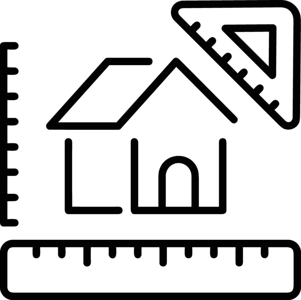 Home outline icon symbol vector image. Illustration of the house real estate graphic property design image