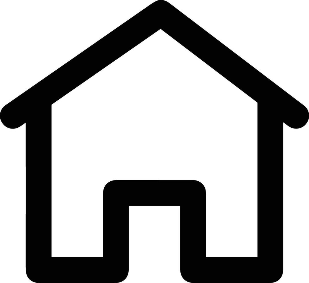 Home outline icon symbol vector image. Illustration of the house real estate graphic property design image