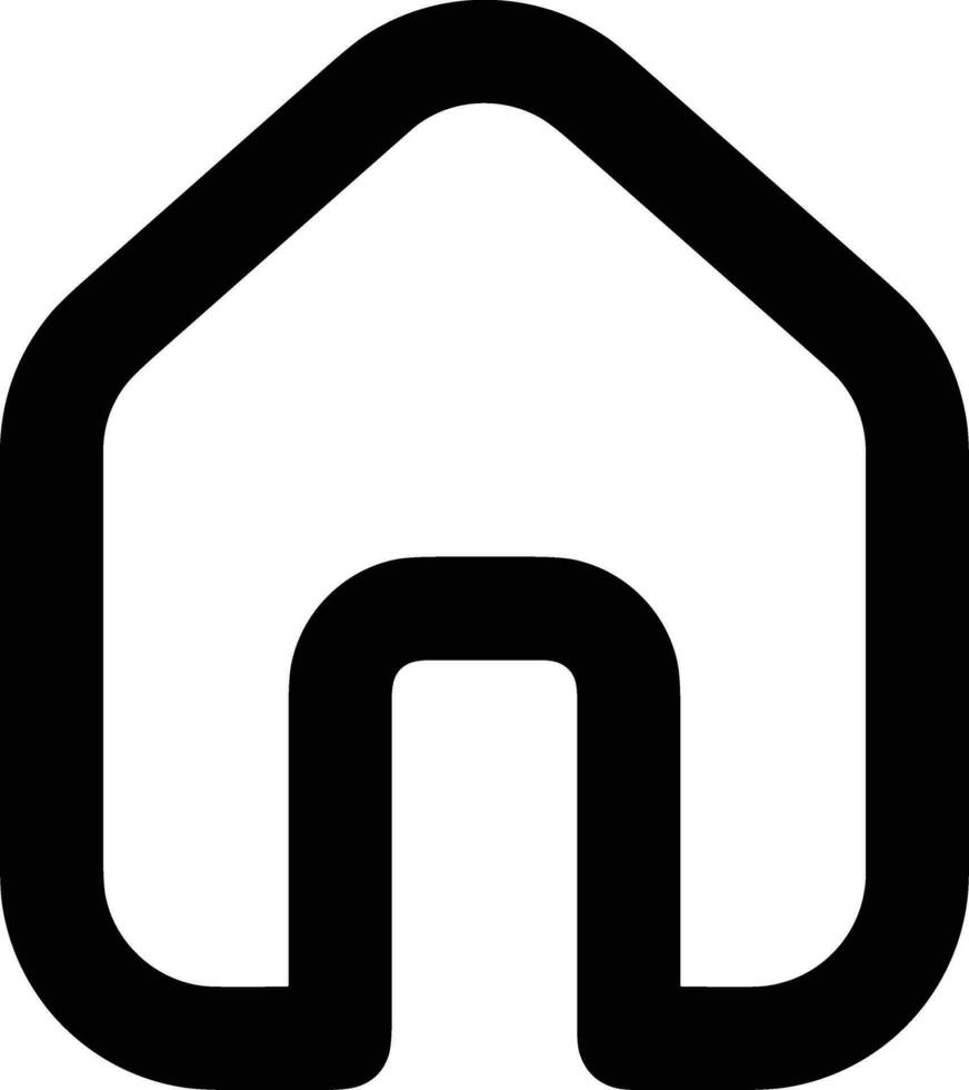 Home outline icon symbol vector image. Illustration of the house real estate graphic property design image