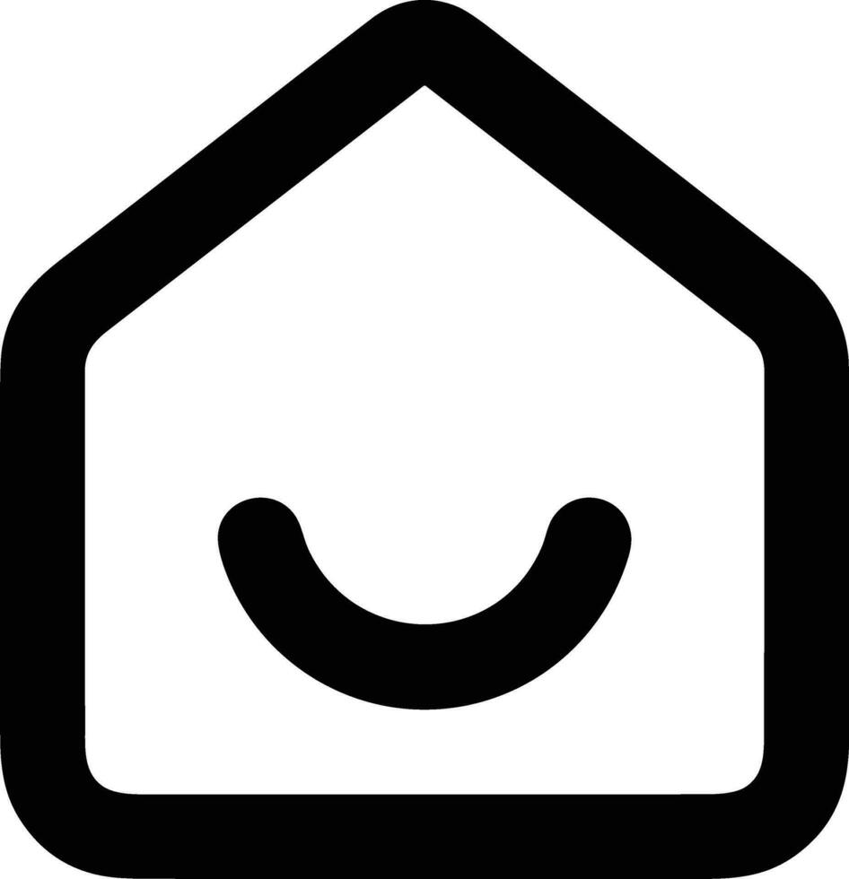 Home outline icon symbol vector image. Illustration of the house real estate graphic property design image