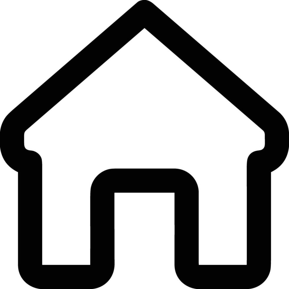 Home outline icon symbol vector image. Illustration of the house real estate graphic property design image