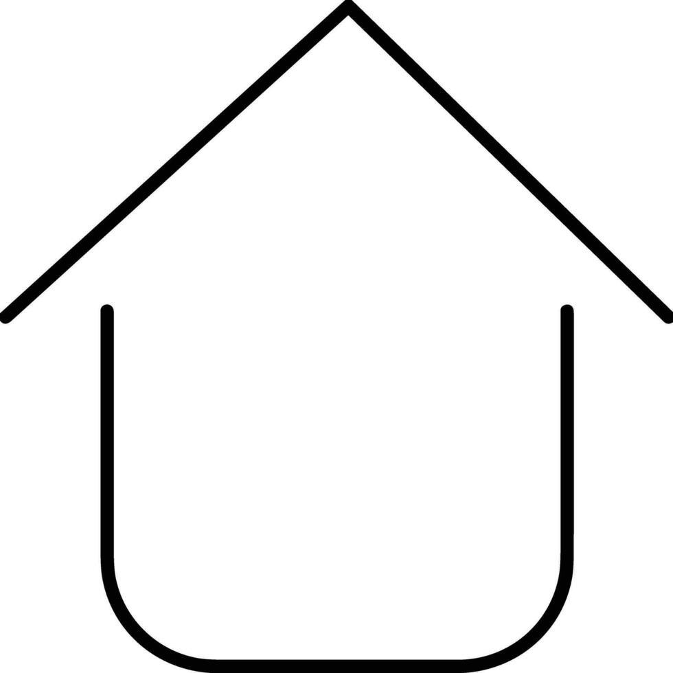 Home outline icon symbol vector image. Illustration of the house real estate graphic property design image