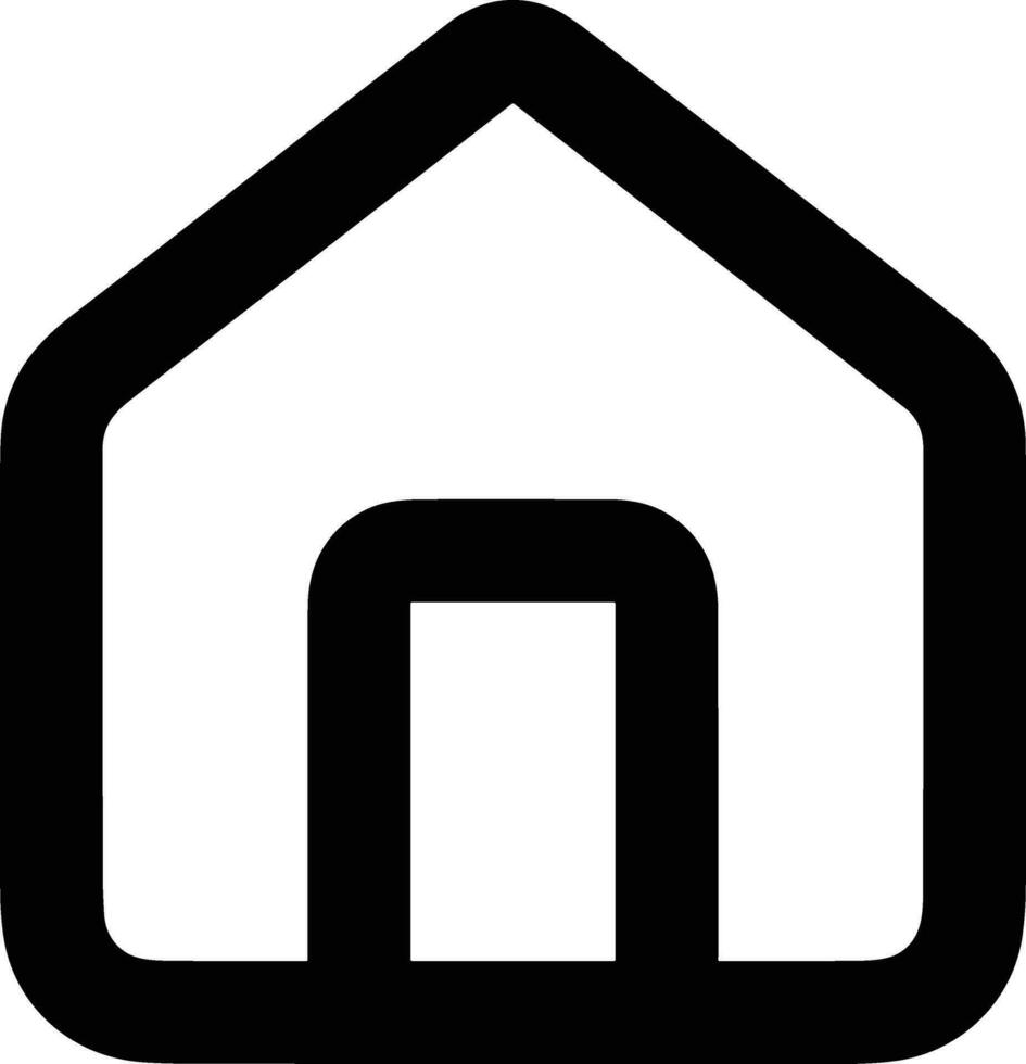 Home outline icon symbol vector image. Illustration of the house real estate graphic property design image