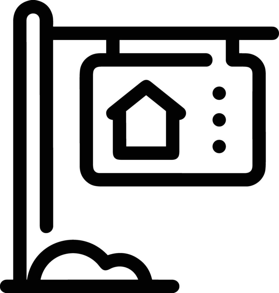 Home outline icon symbol vector image. Illustration of the house real estate graphic property design image