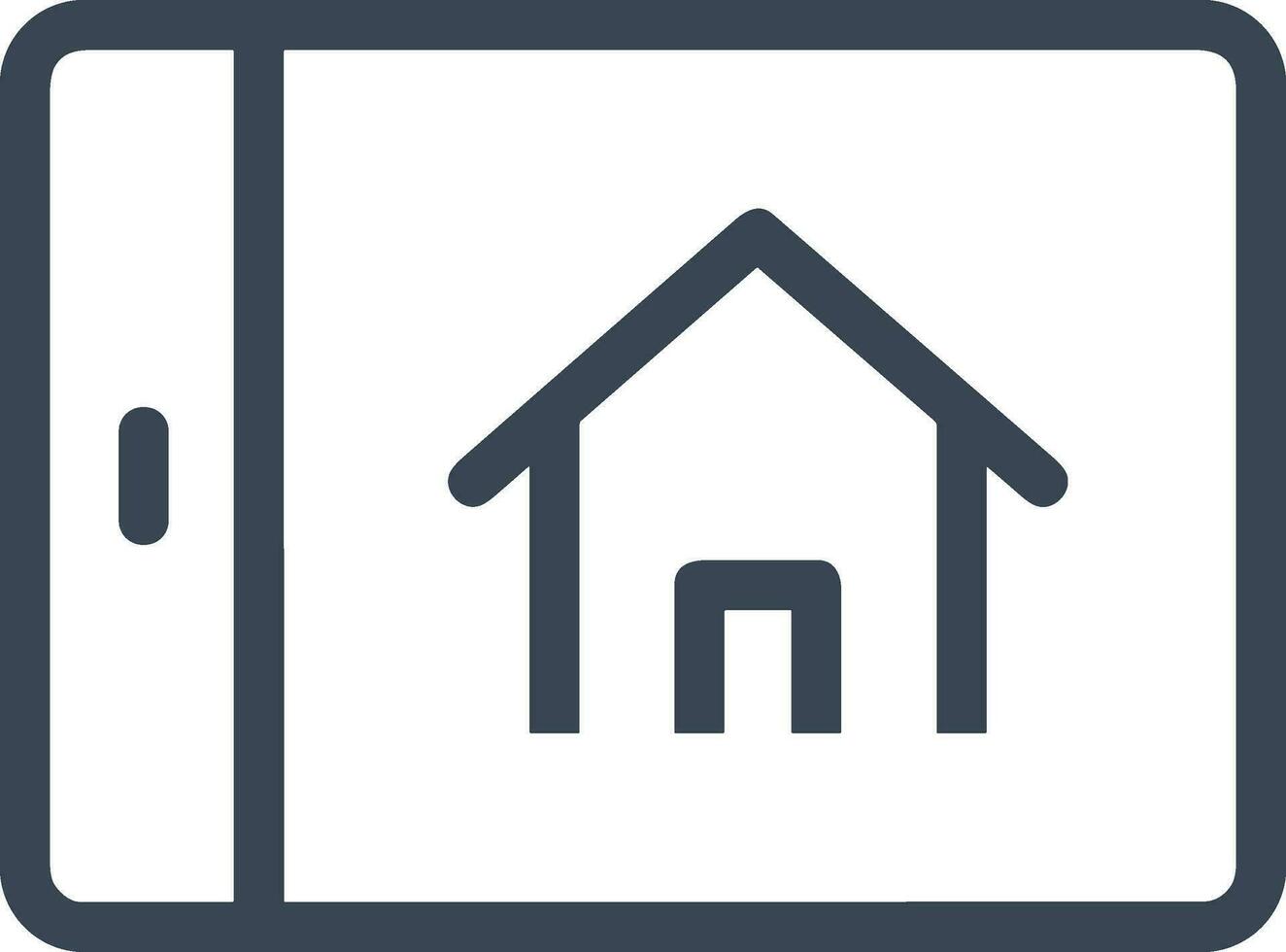 Home outline icon symbol vector image. Illustration of the house real estate graphic property design image