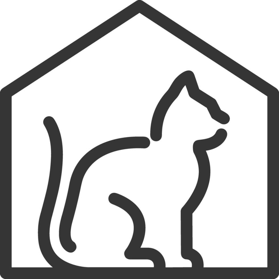 Home outline icon symbol vector image. Illustration of the house real estate graphic property design image