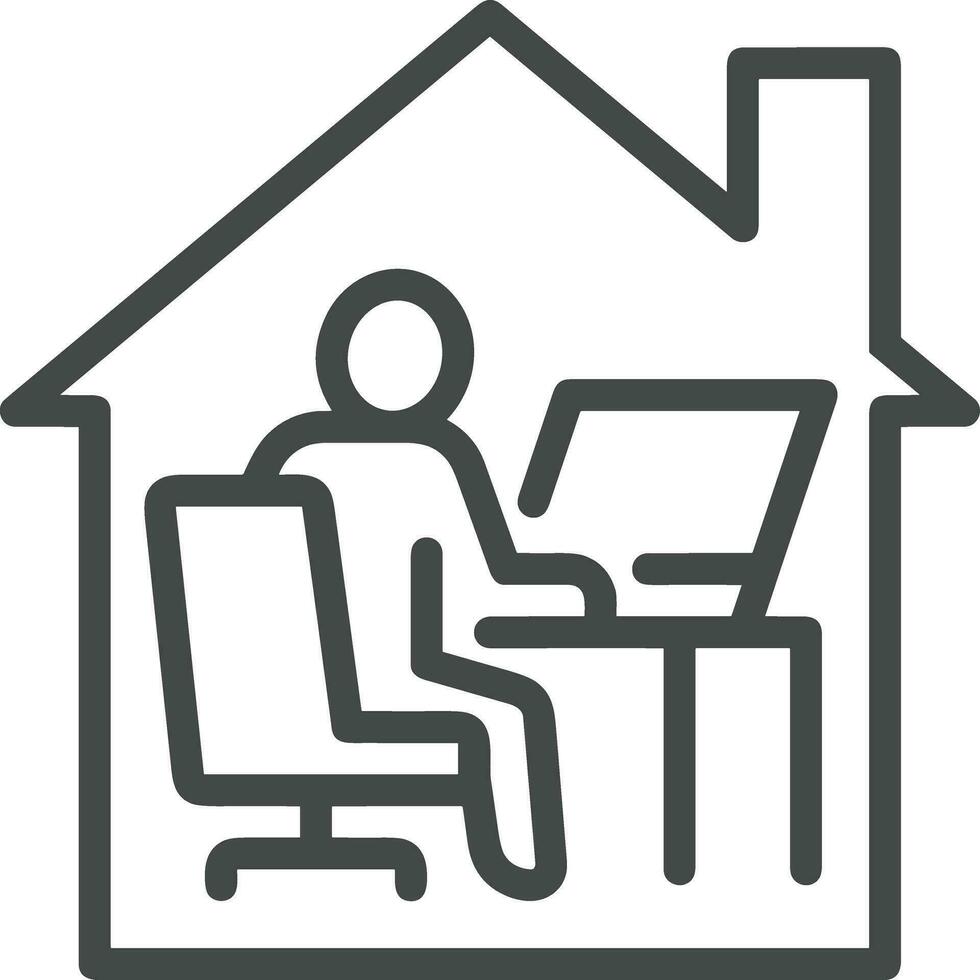 Home outline icon symbol vector image. Illustration of the house real estate graphic property design image