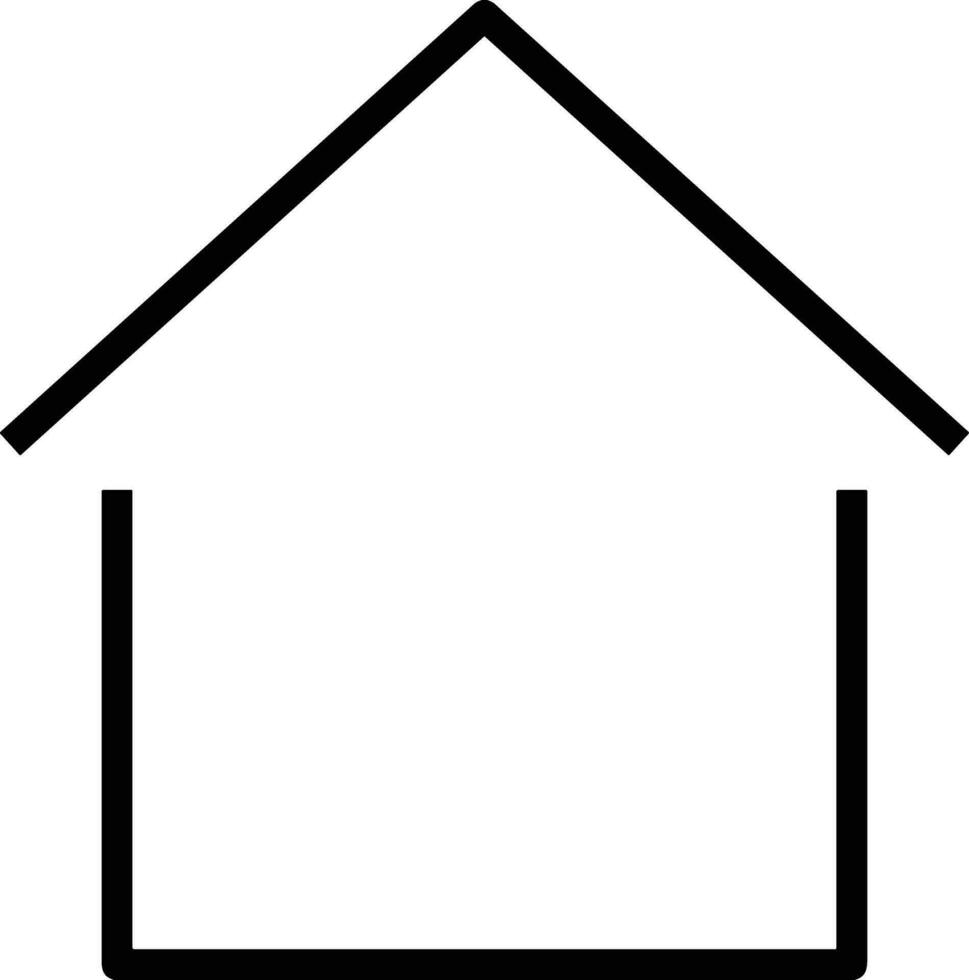 Home outline icon symbol vector image. Illustration of the house real estate graphic property design image