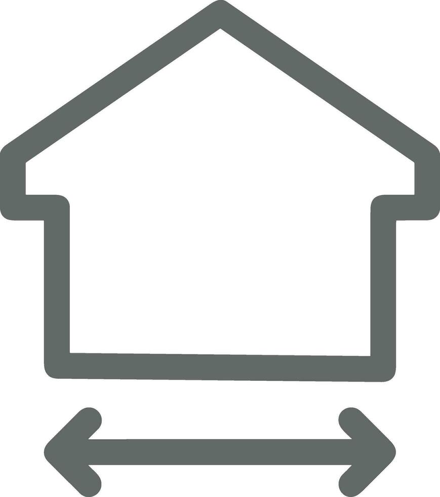 Home outline icon symbol vector image. Illustration of the house real estate graphic property design image