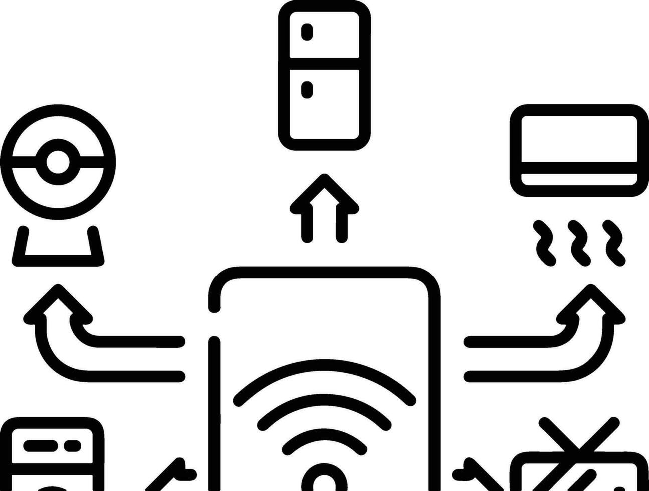 Home outline icon symbol vector image. Illustration of the house real estate graphic property design image