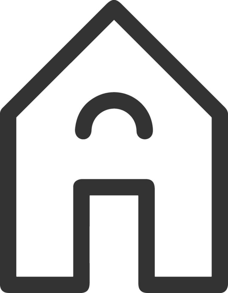 Home outline icon symbol vector image. Illustration of the house real estate graphic property design image