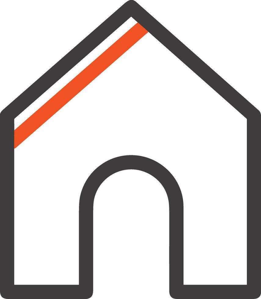 Home outline icon symbol vector image. Illustration of the house real estate graphic property design image