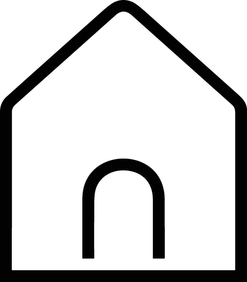 Home outline icon symbol vector image. Illustration of the house real estate graphic property design image