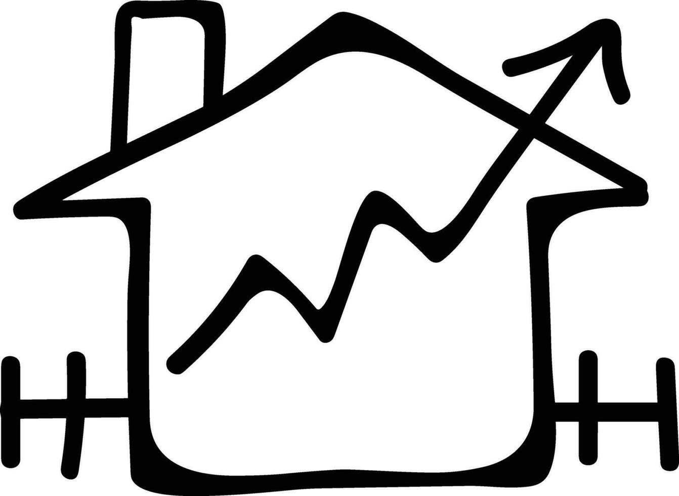 Home outline icon symbol vector image. Illustration of the house real estate graphic property design image