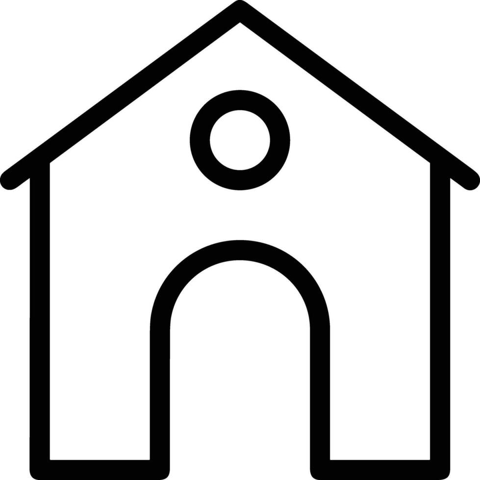 Home outline icon symbol vector image. Illustration of the house real estate graphic property design image