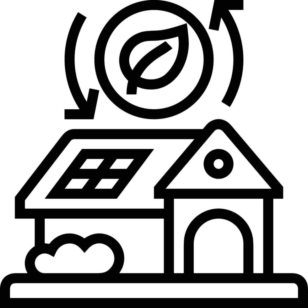 Home outline icon symbol vector image. Illustration of the house real estate graphic property design image