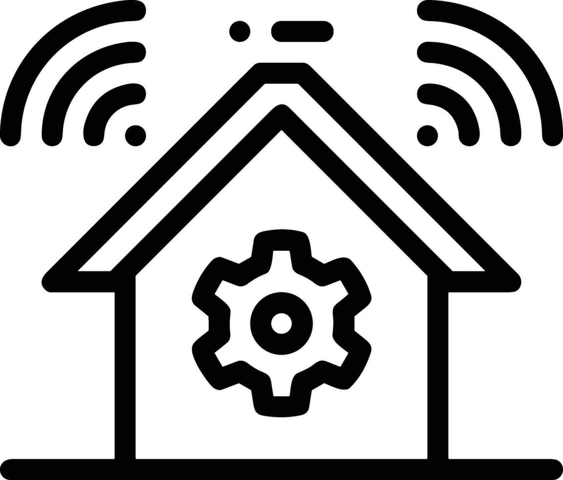 Home outline icon symbol vector image. Illustration of the house real estate graphic property design image