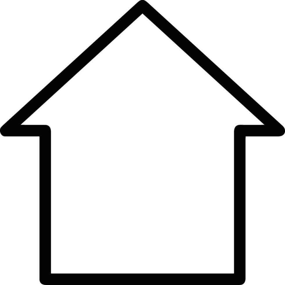 Home outline icon symbol vector image. Illustration of the house real estate graphic property design image