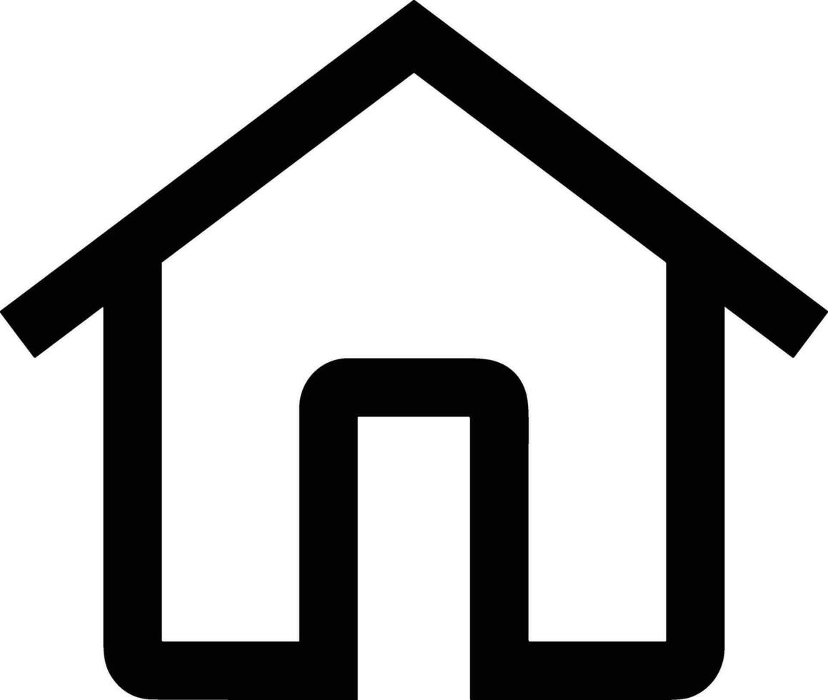 Home outline icon symbol vector image. Illustration of the house real estate graphic property design image