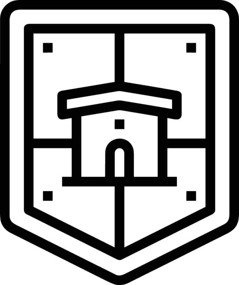 Home outline icon symbol vector image. Illustration of the house real estate graphic property design image