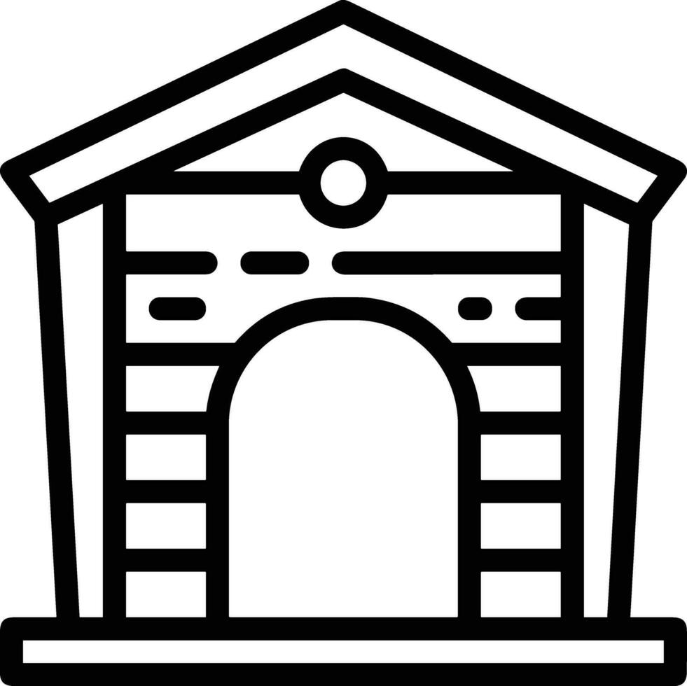 Home outline icon symbol vector image. Illustration of the house real estate graphic property design image