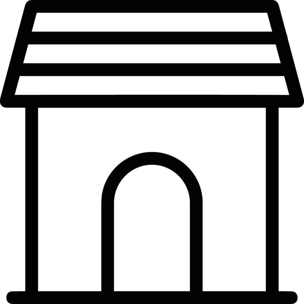 Home outline icon symbol vector image. Illustration of the house real estate graphic property design image