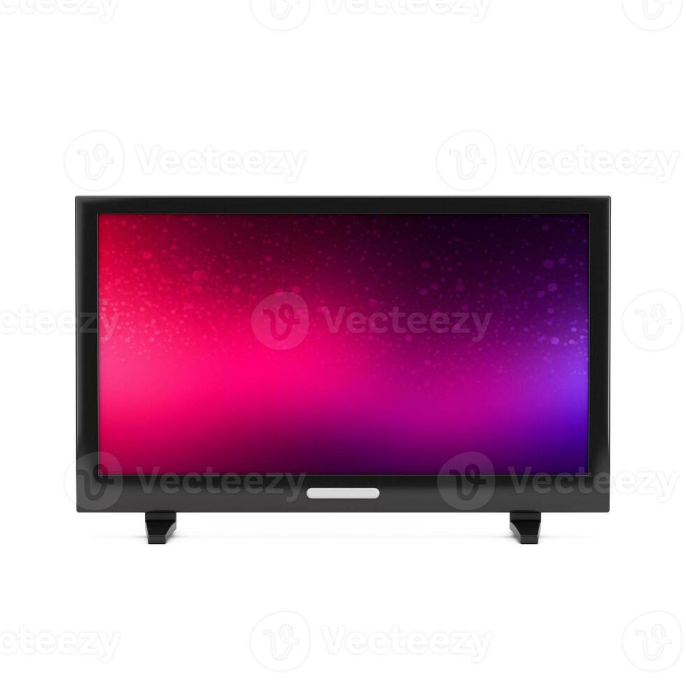 LCD Monitor Screen or Smart TV Icon. 3d Rendering photo
