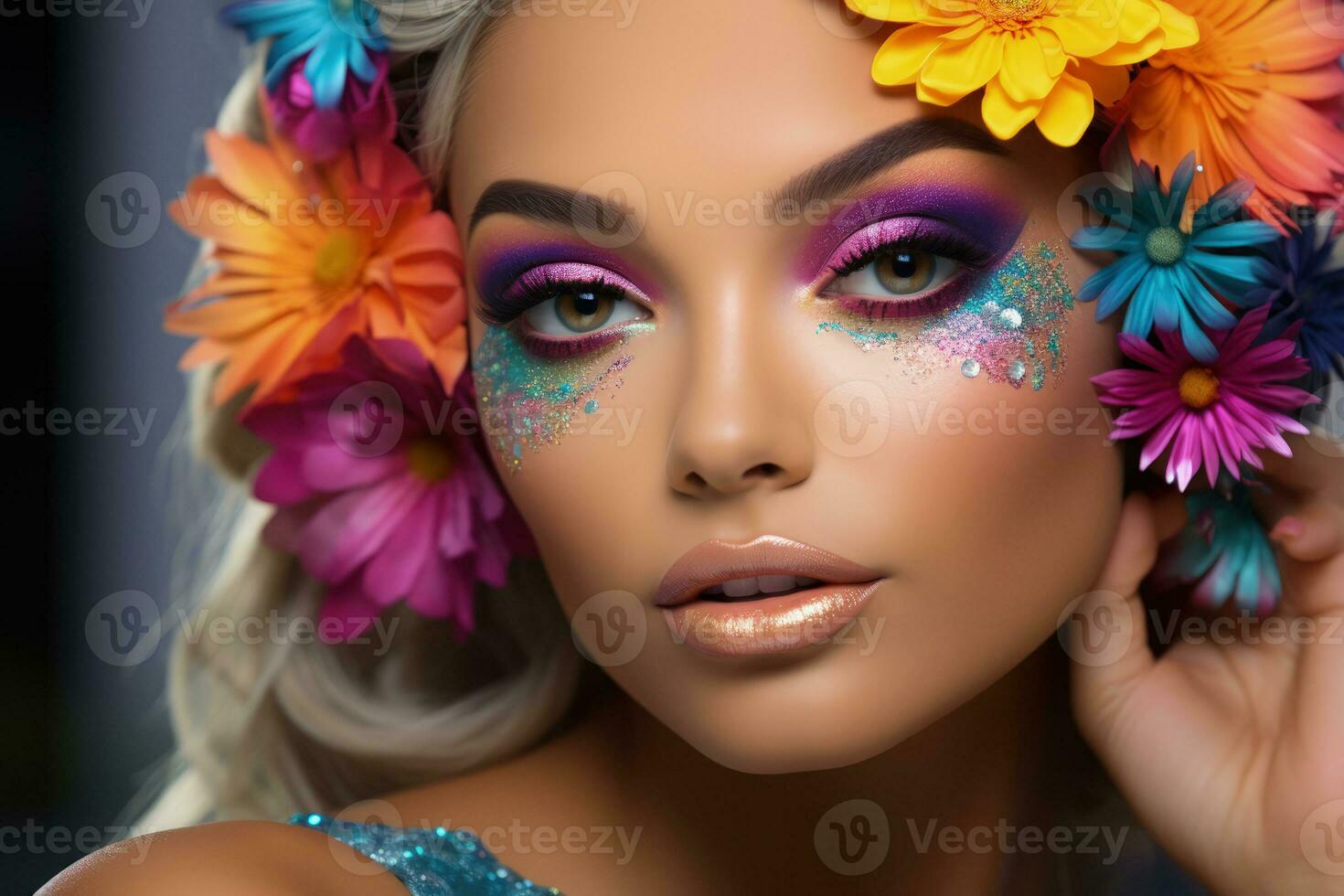 AI generated Runway Fashion Week Makeup Trends photo