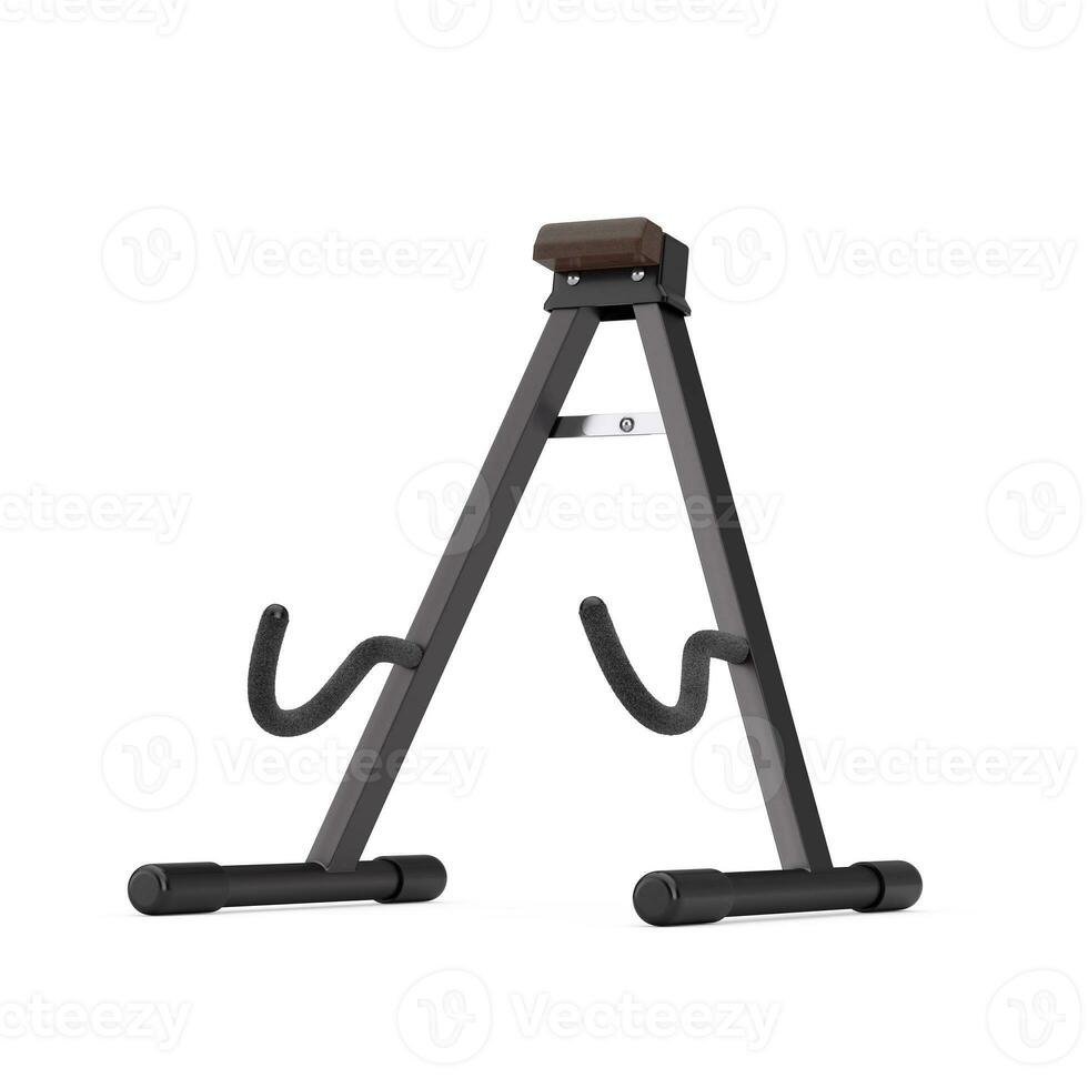 Black Modern Guitar Stand. 3d Rendering photo