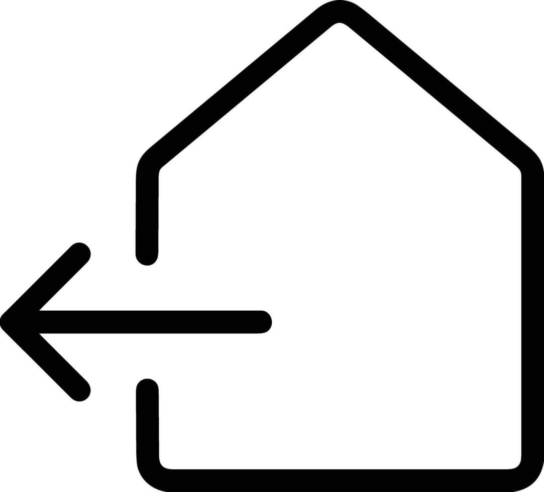 Home outline icon symbol vector image. Illustration of the house real estate graphic property design image