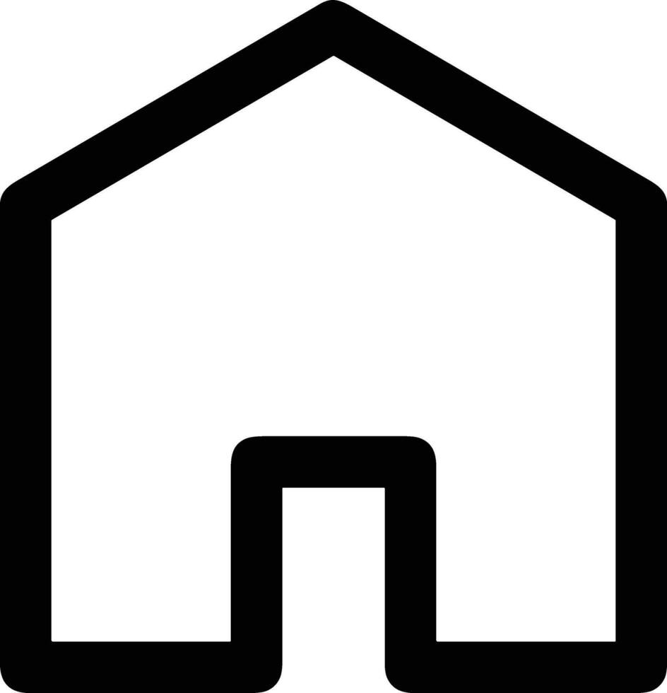 Home outline icon symbol vector image. Illustration of the house real estate graphic property design image