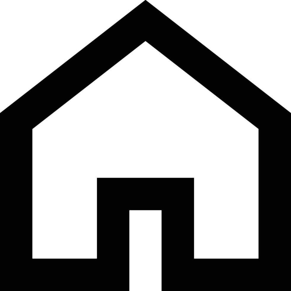 Home outline icon symbol vector image. Illustration of the house real estate graphic property design image