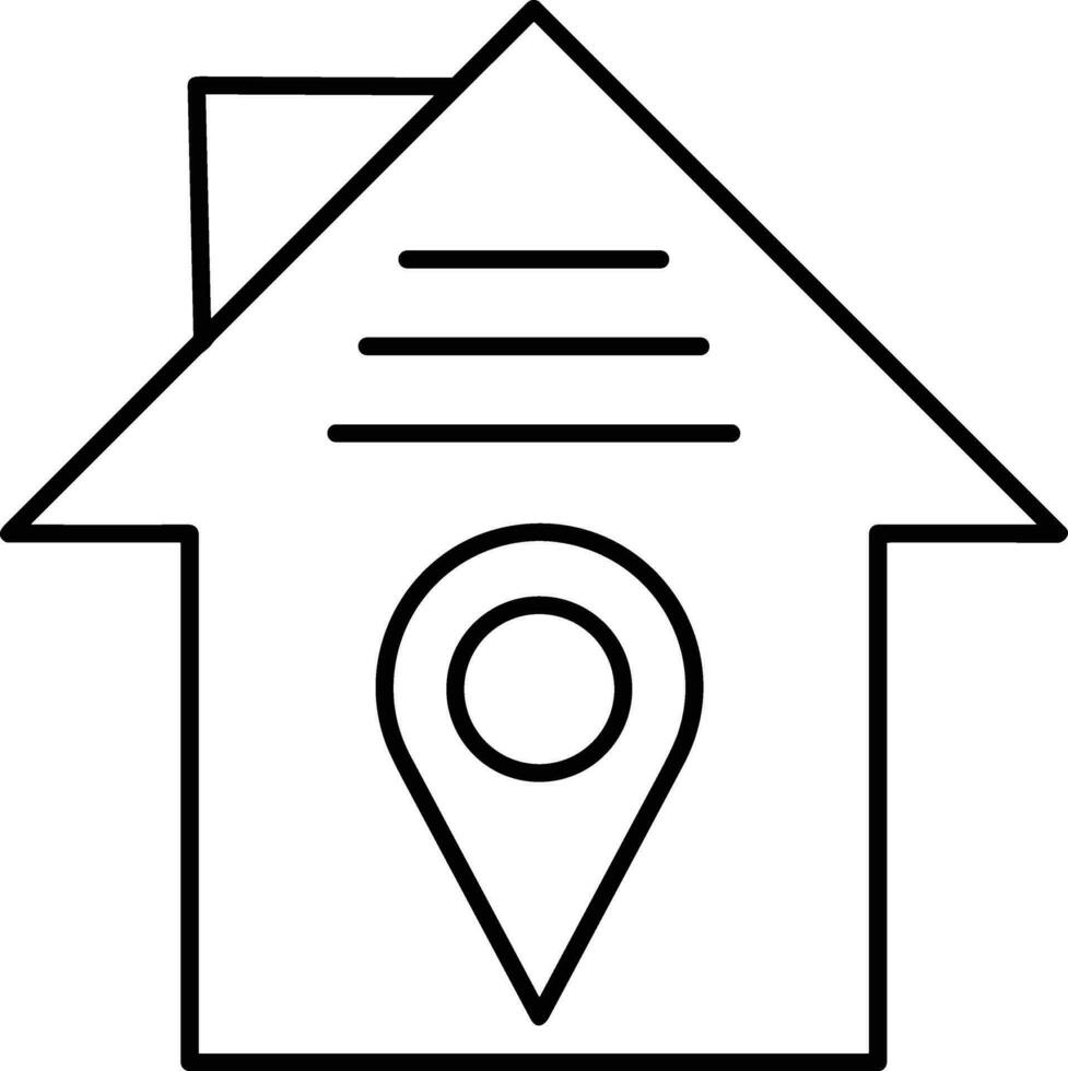 Home outline icon symbol vector image. Illustration of the house real estate graphic property design image