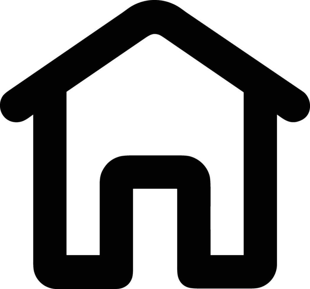 Home outline icon symbol vector image. Illustration of the house real estate graphic property design image