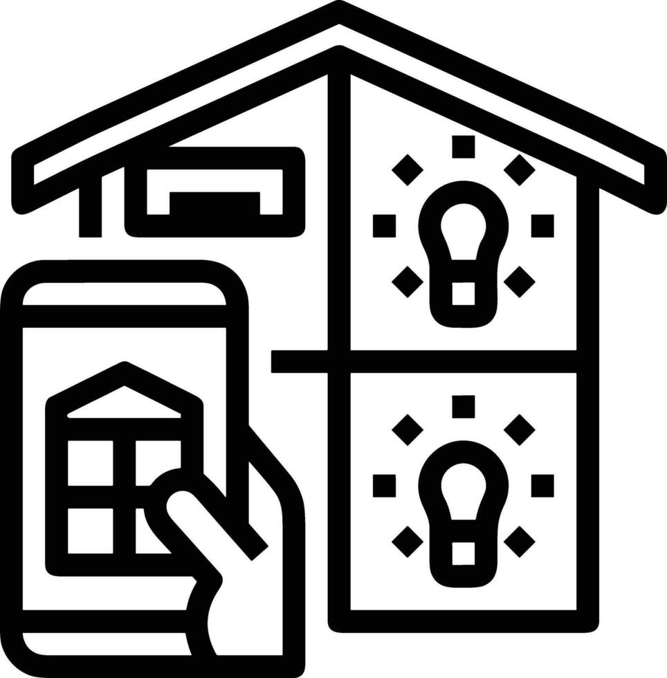 Home outline icon symbol vector image. Illustration of the house real estate graphic property design image