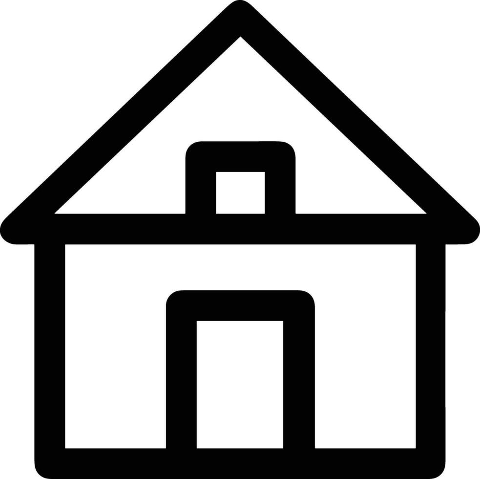 Home outline icon symbol vector image. Illustration of the house real estate graphic property design image