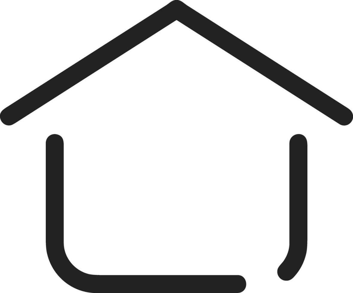 Home outline icon symbol vector image. Illustration of the house real estate graphic property design image