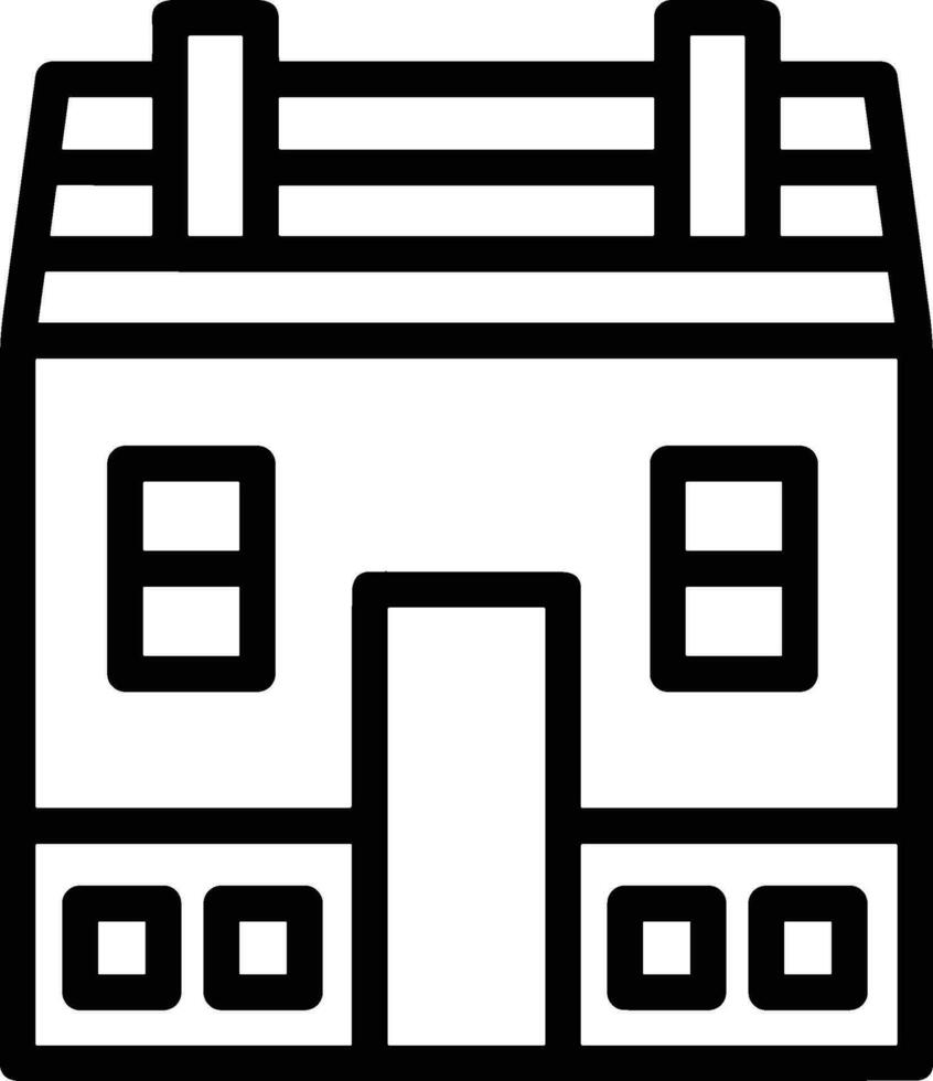 Home outline icon symbol vector image. Illustration of the house real estate graphic property design image