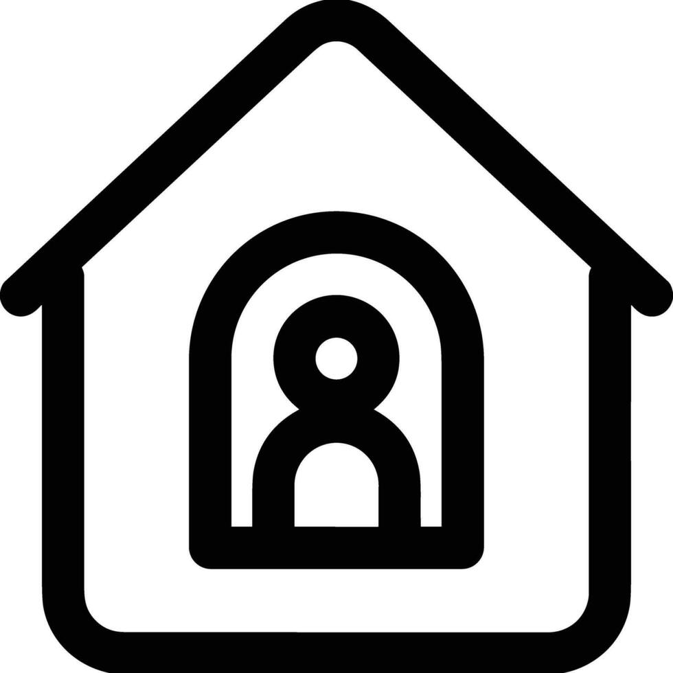 Home outline icon symbol vector image. Illustration of the house real estate graphic property design image