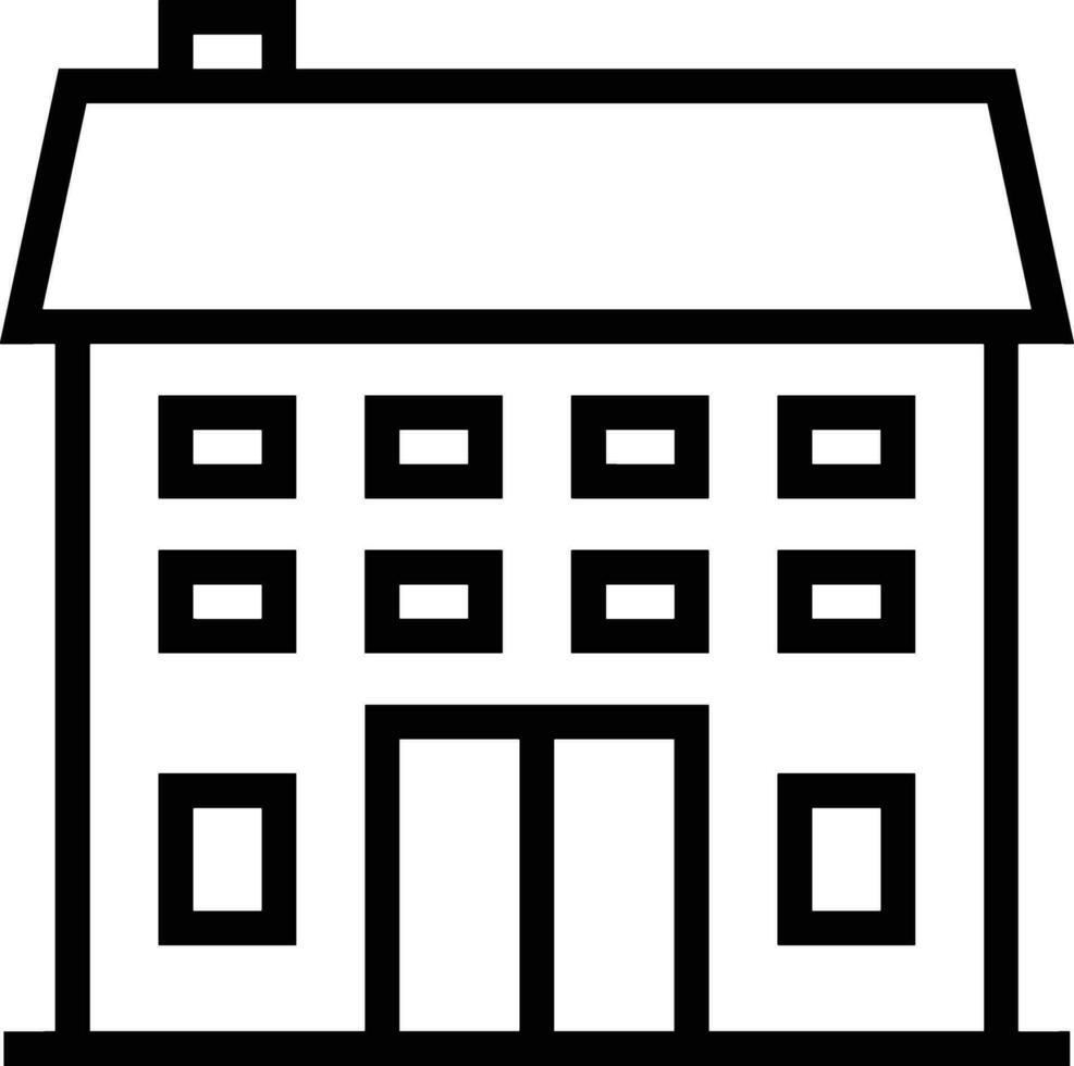 Home outline icon symbol vector image. Illustration of the house real estate graphic property design image