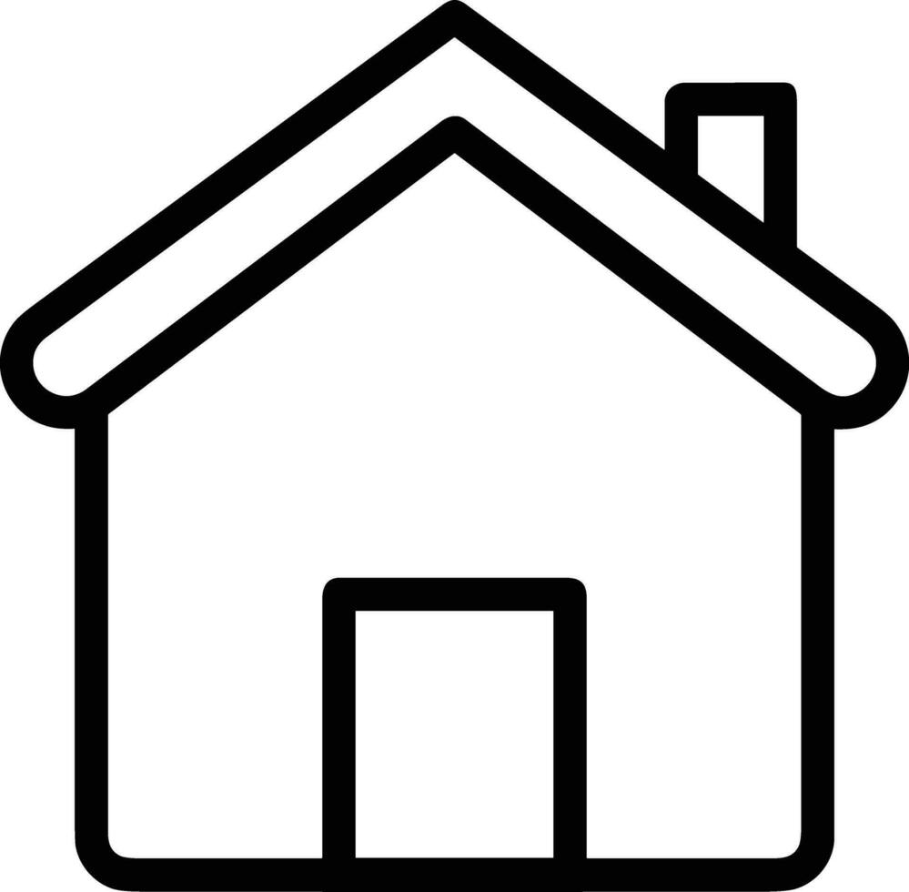 Home outline icon symbol vector image. Illustration of the house real estate graphic property design image